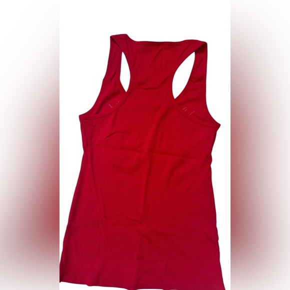 G by guess ribbed tank top featuring silver & gunmetal sequins logo left corner - Picture 4 of 5